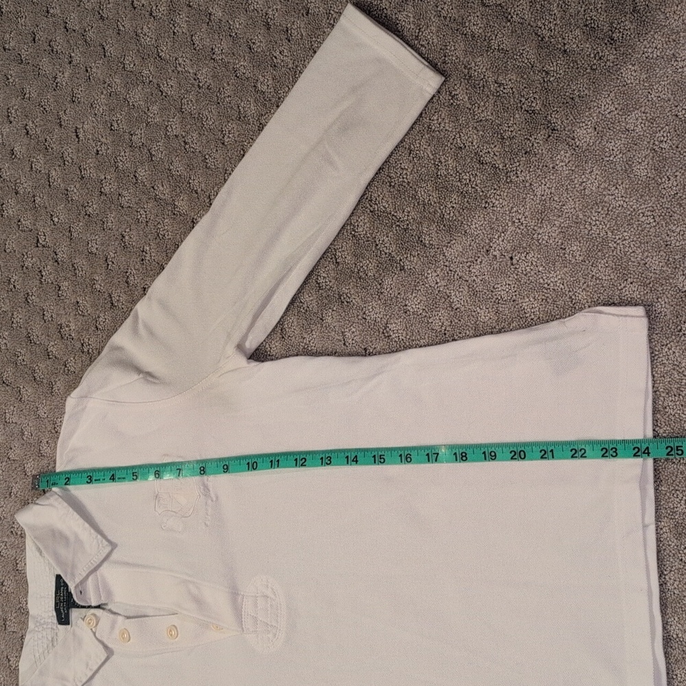 Ralph Lauren Cream Long Sleeve Polo - Picture 5 of 13